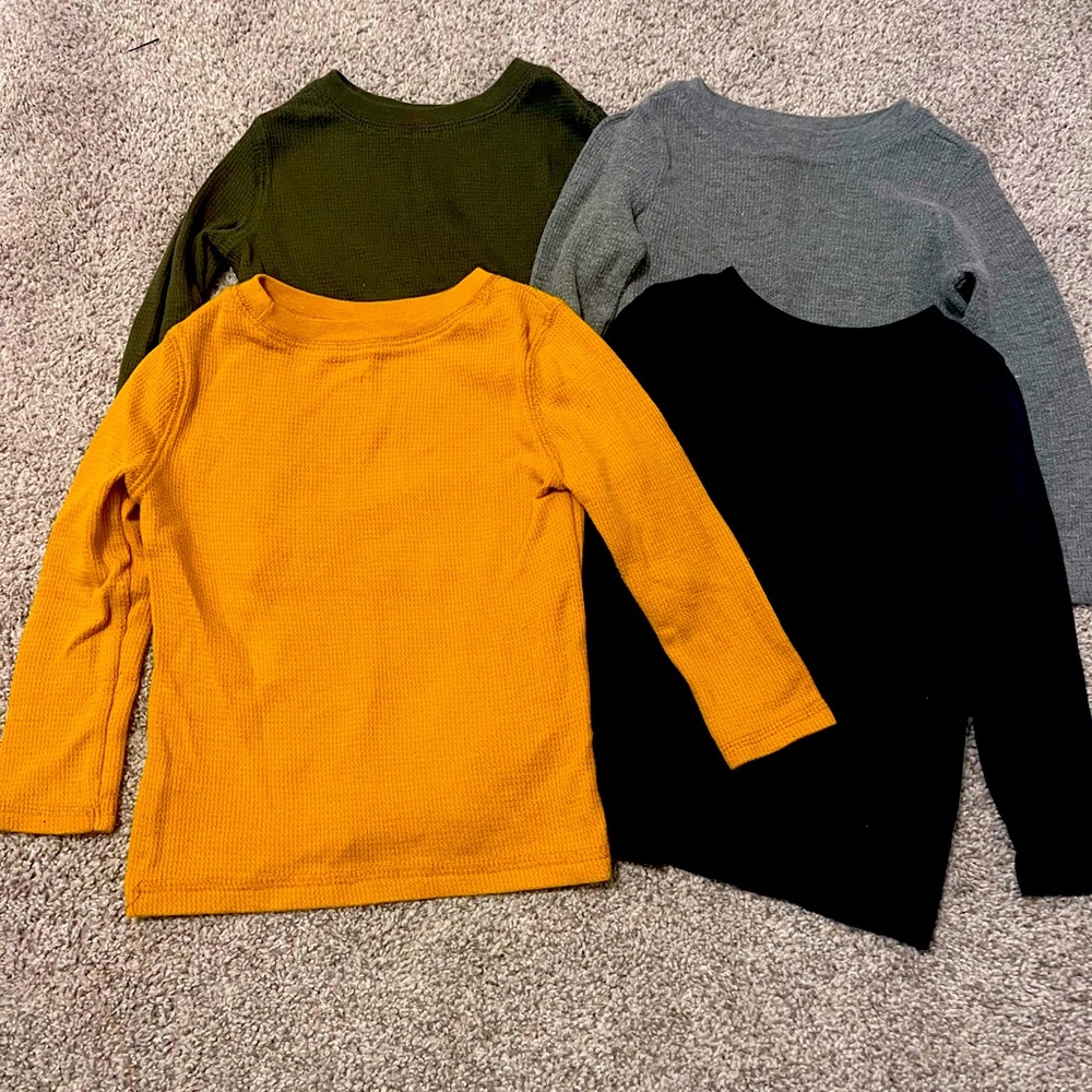 4 Waffle Knit Toddler Thermals - Size 18-24 Month